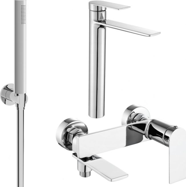 Mexen Mexen Zero R70 zestaw wannowy, chrom - 71113R70-00