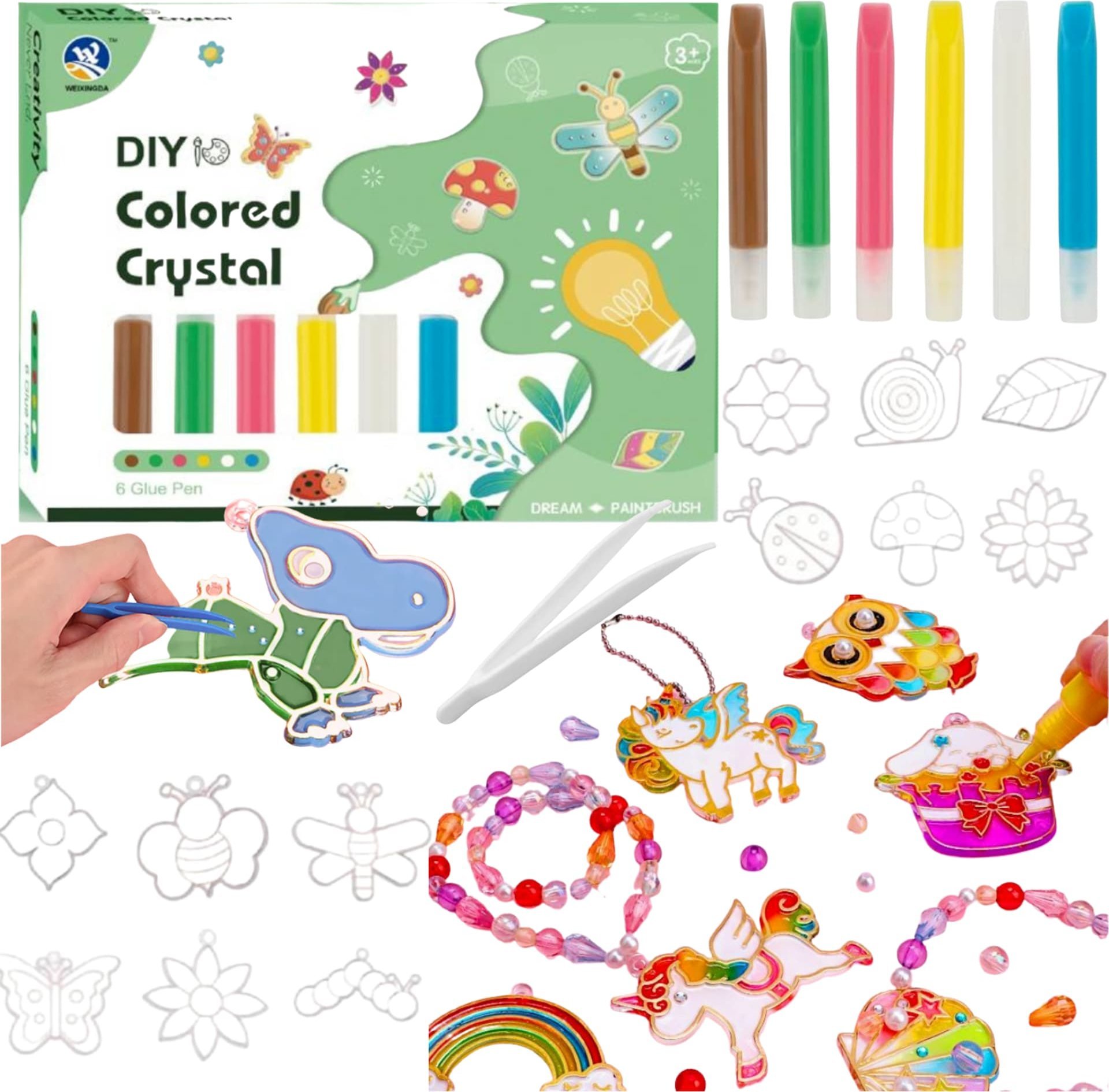 ProNice ZESTAW ARTYSTYCZNY KREATYWNY DO MALOWANIA SZABLONY WZORY ZAWIESZKI NAUKA