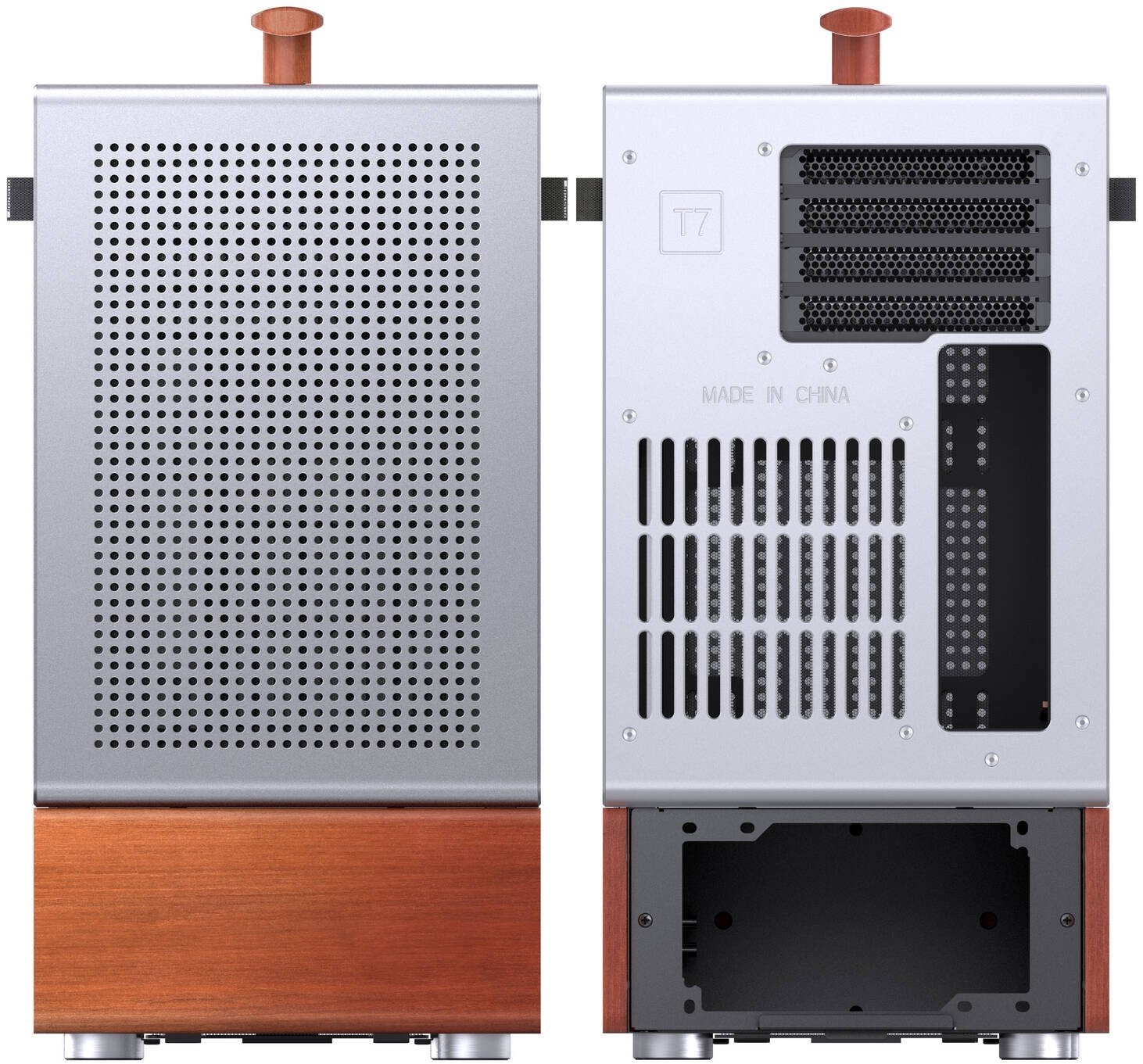 Obudowa Jonsbo Obudowa PC, Midi-Tower, mATX, Szkło hartowane - srebrny