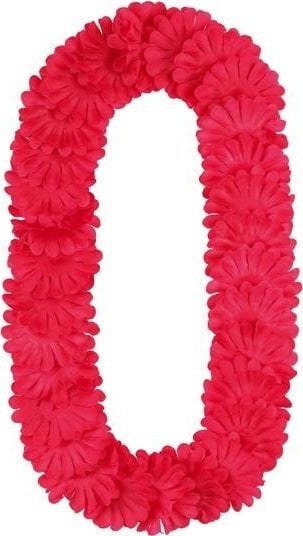 Naszyjnik hawajski ciemny różowy 1,2m