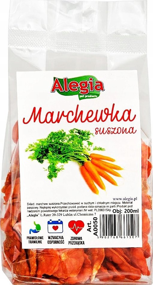 Alegia ALEGIA PRZYSMAK MARCHEW SUSZONA 200ML/60G 0050