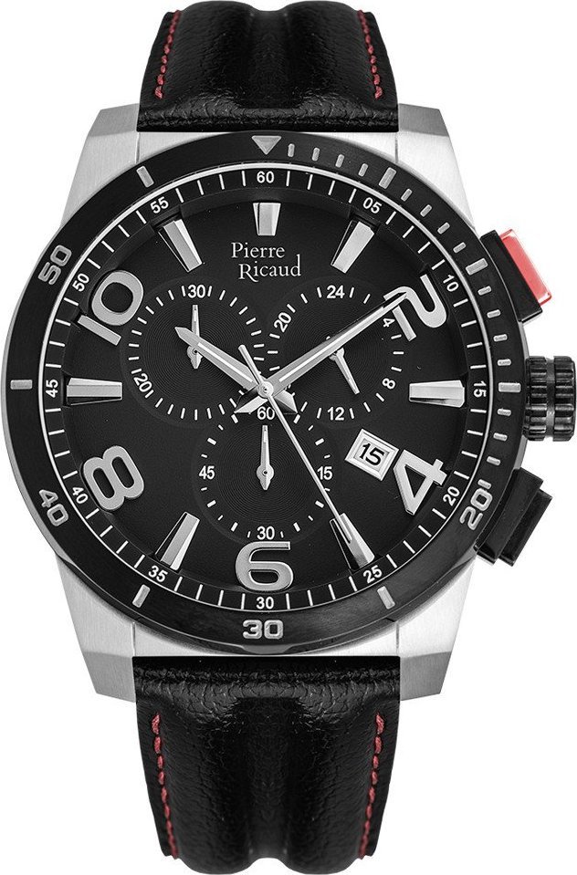 Zegarek Pierre Ricaud Zegarek męski Pierre Ricaud P60016.Y254CH czarny