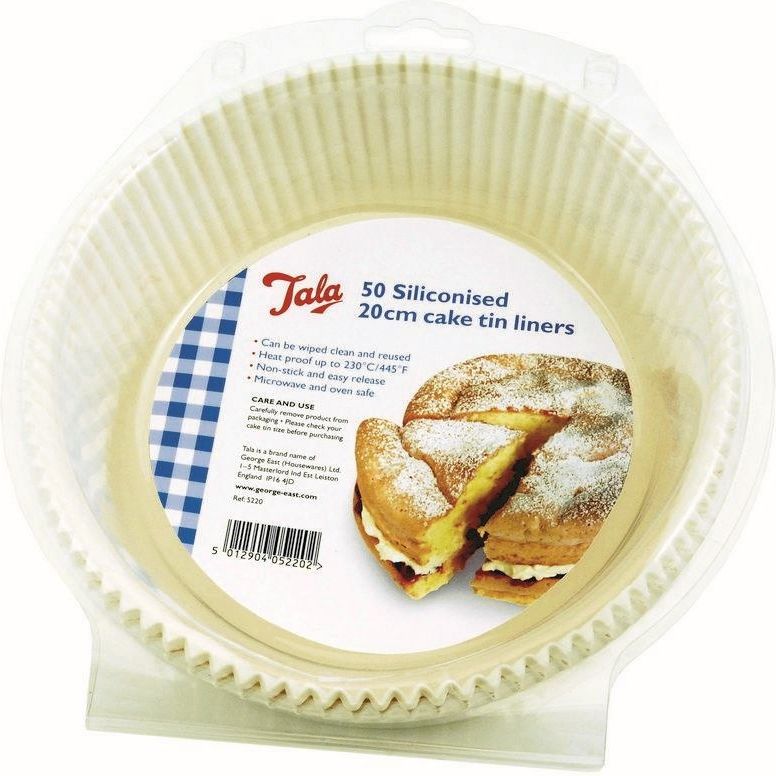 Tala Formy papierowe do pieczenia silikonowane 50 szt