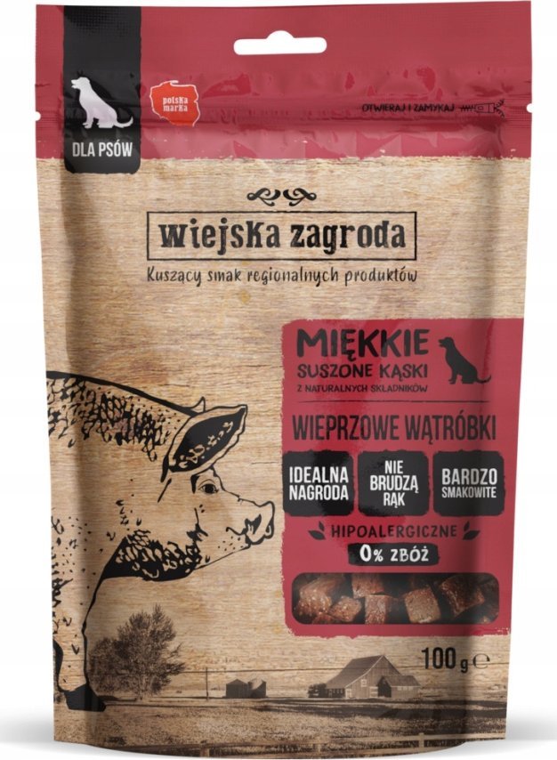 Wiejska Zagroda Przysmak Kąski - wieprzowe wątóbki 100g