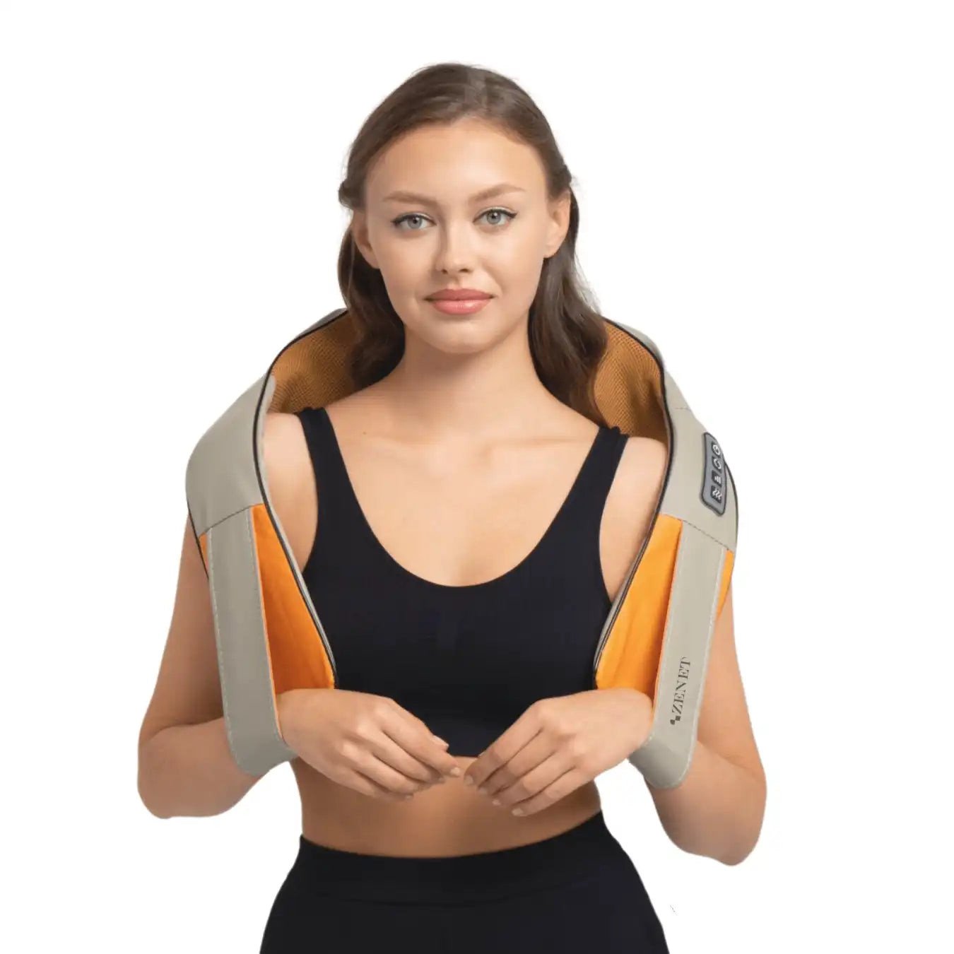 Masażer shiatsu karku, pleców i ramion ZENET-757.1 z funkcją podgrzewania - Beżowy