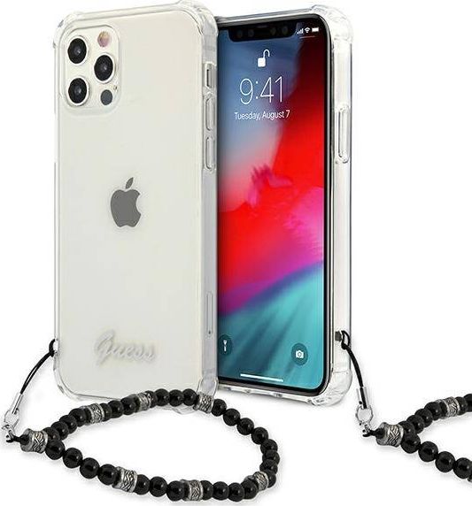 Guess Guess GUHCP12LKPSBK iPhone 12 Pro Max 6,7" Transparent hardcase Black Pearl
