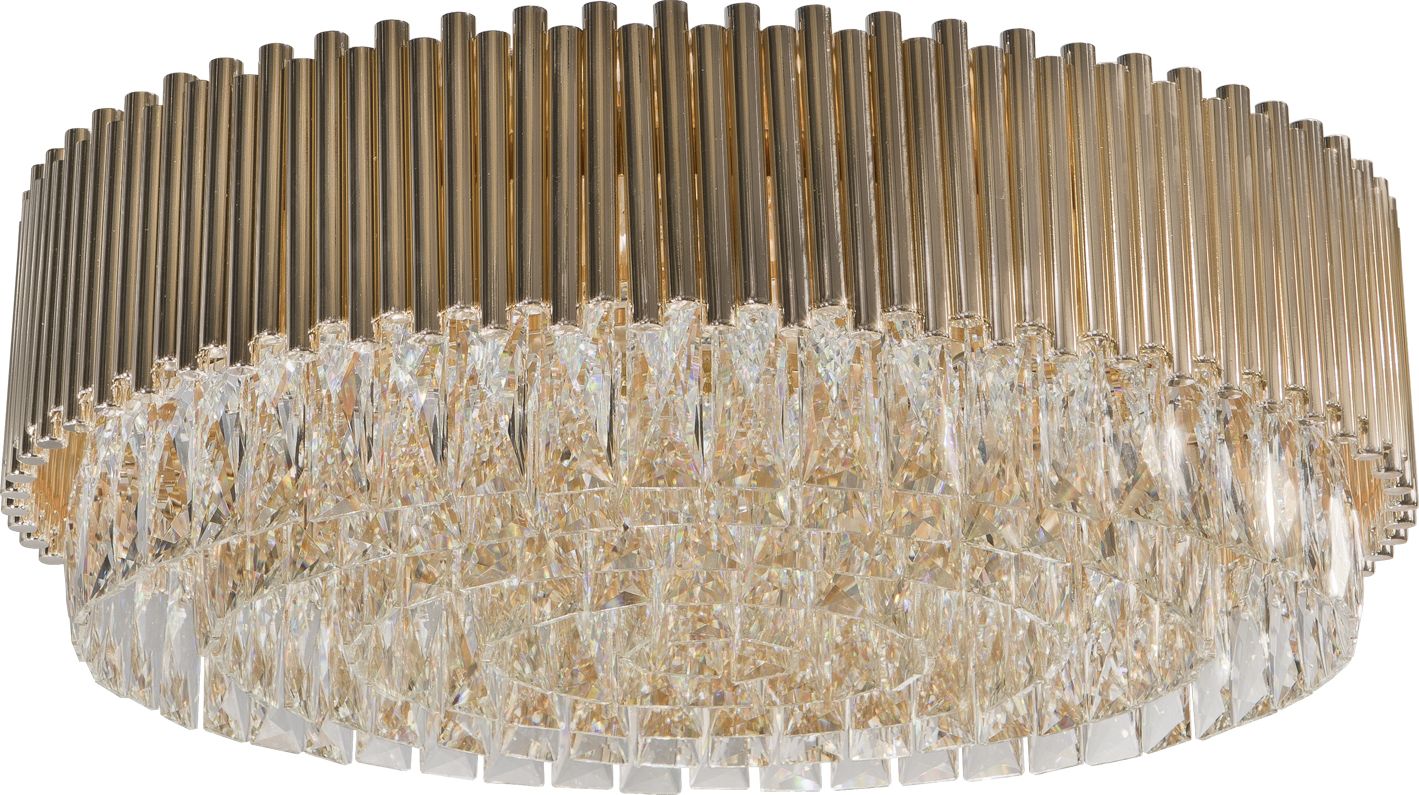 Lampa sufitowa Witek Home Plafon kryształowy Gold Stic 60181/22