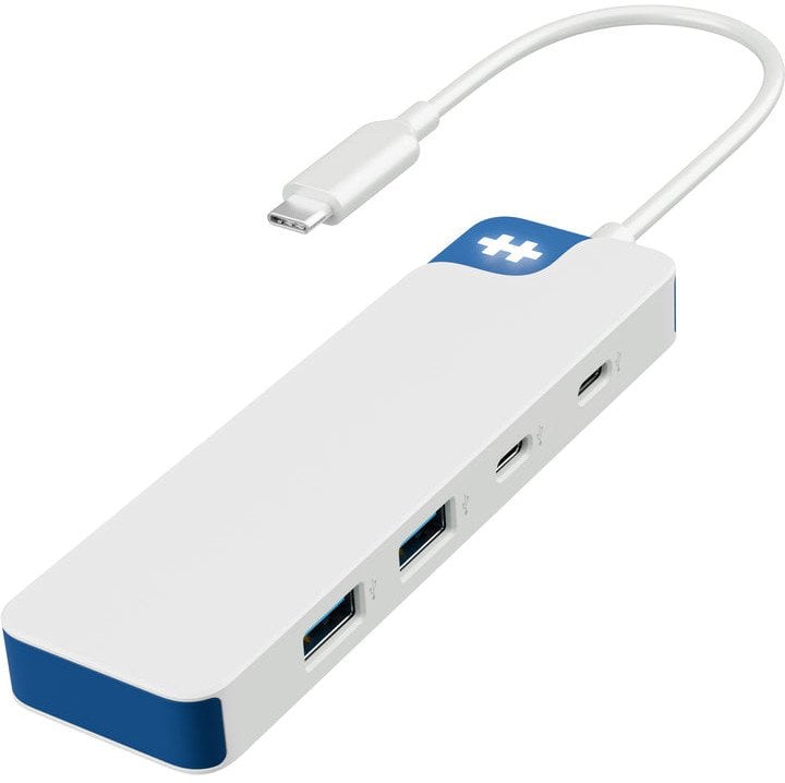 HUB USB Hyper HyperDrive Flex 4 Port USB-C Combo Hub, White/Blue | HD5200BUGL