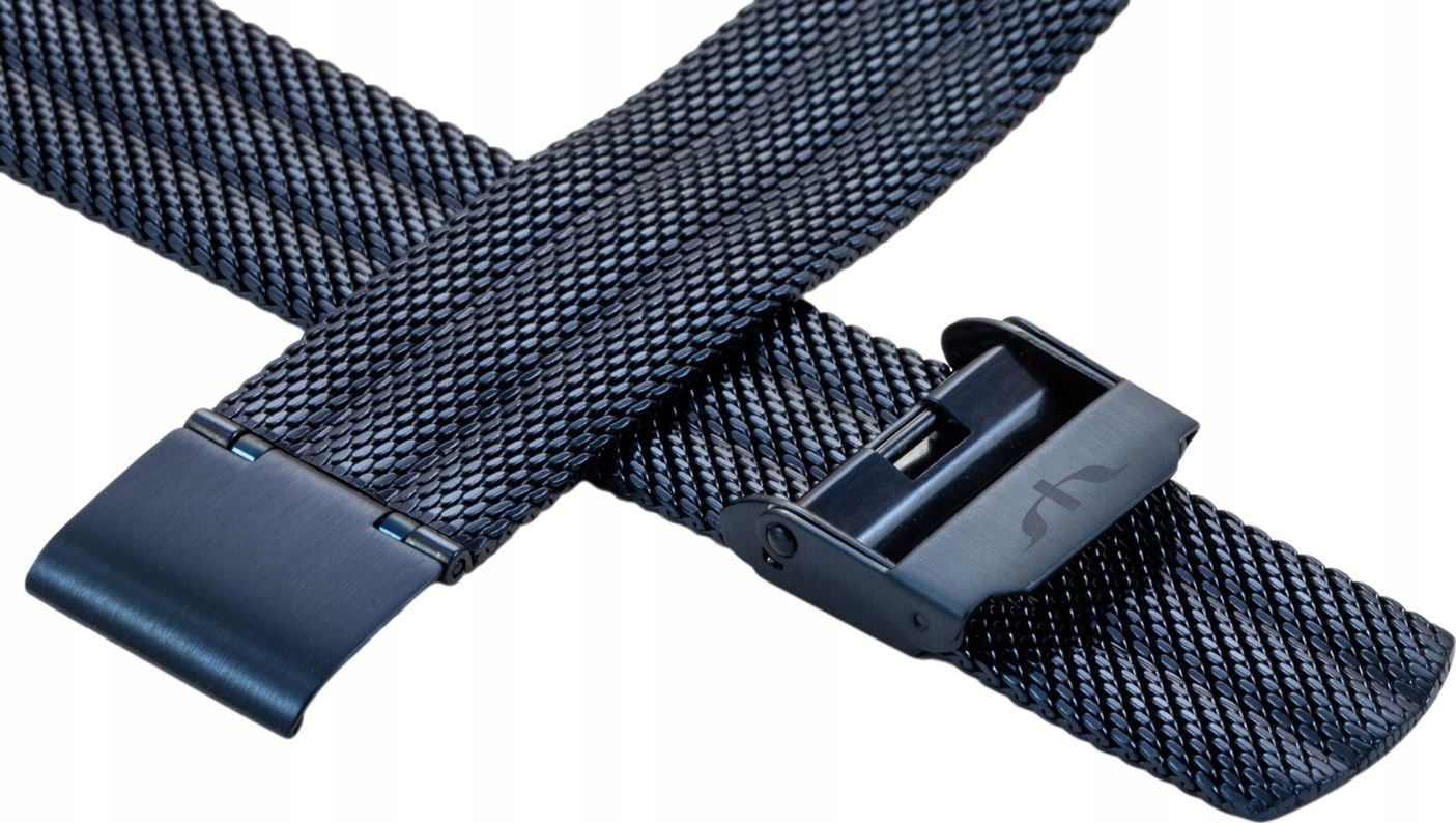 Bransoleta Mesh Bisset BM-103/16 Blue szer. 16 mm