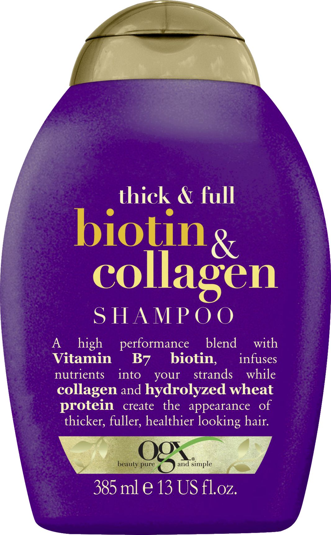 Organix Cosmetix Biotin & Collagen Shampoo szampon z biotyną i kolagenem dodający włosom objętości 385ml