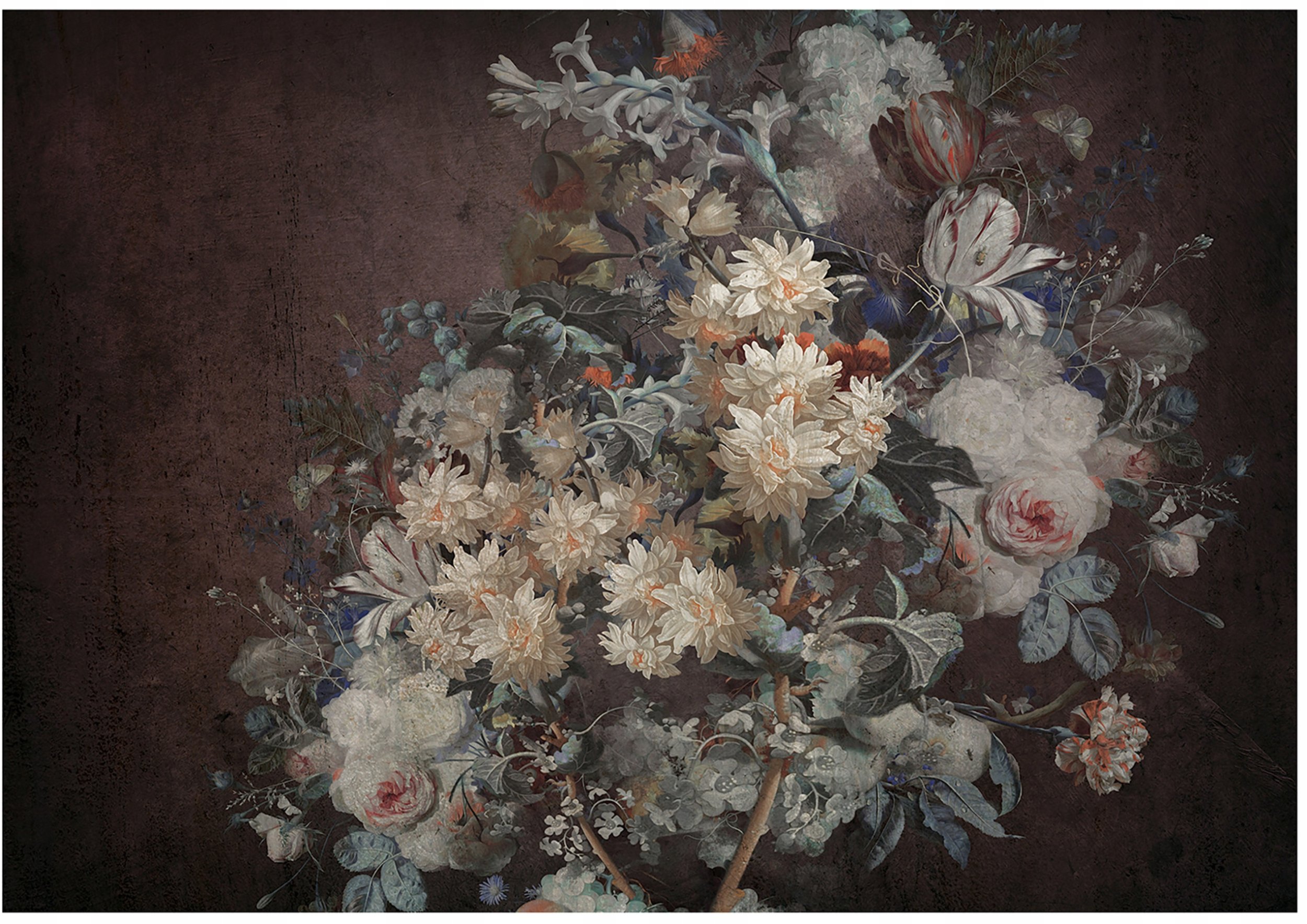 Fototapeta Na Flizelinie Kwiaty Retro Do Sypialni Salonu 254x184