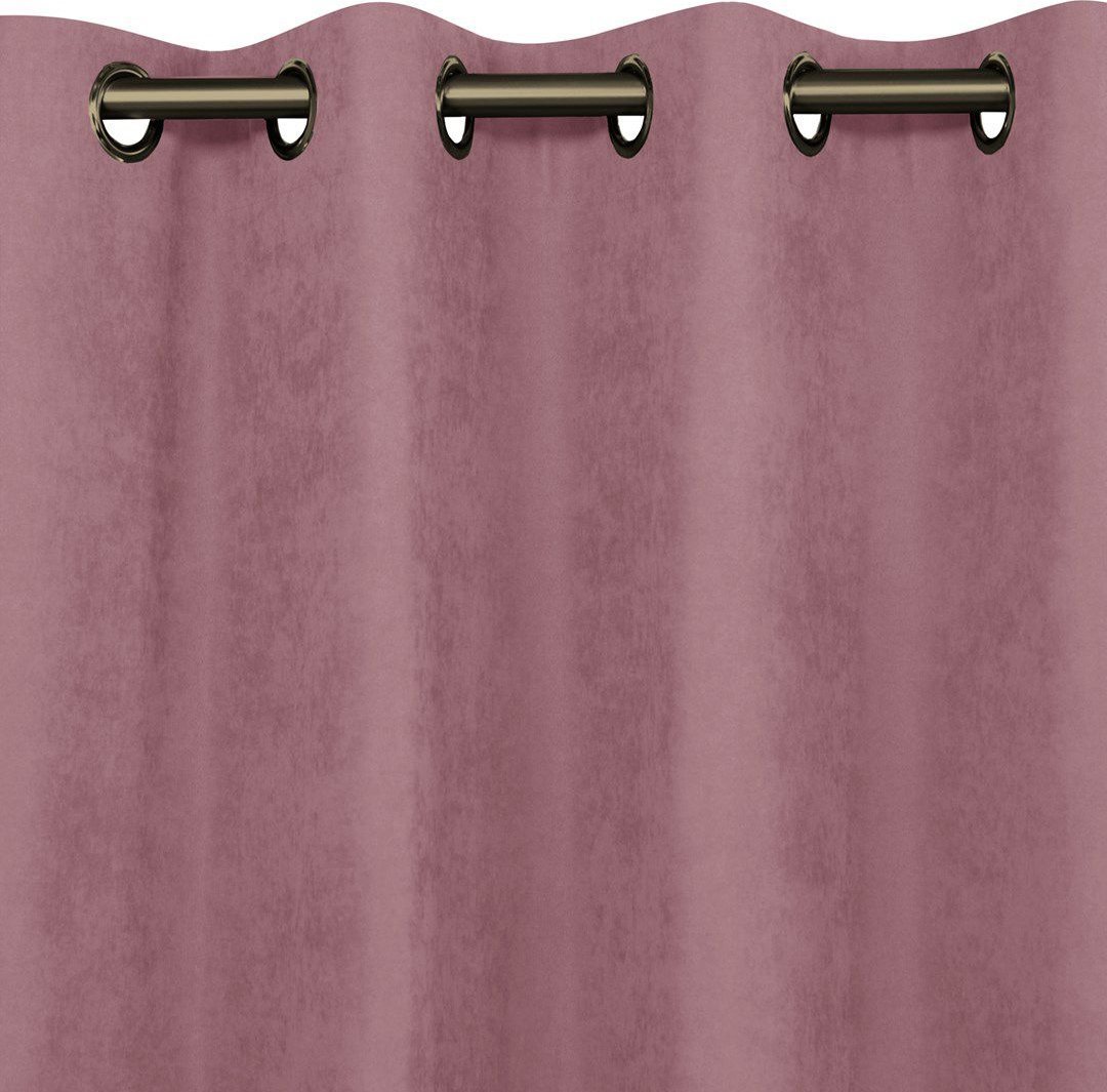 Homede Zasłona MILANA różowy szenila 280x300 HOMEDE