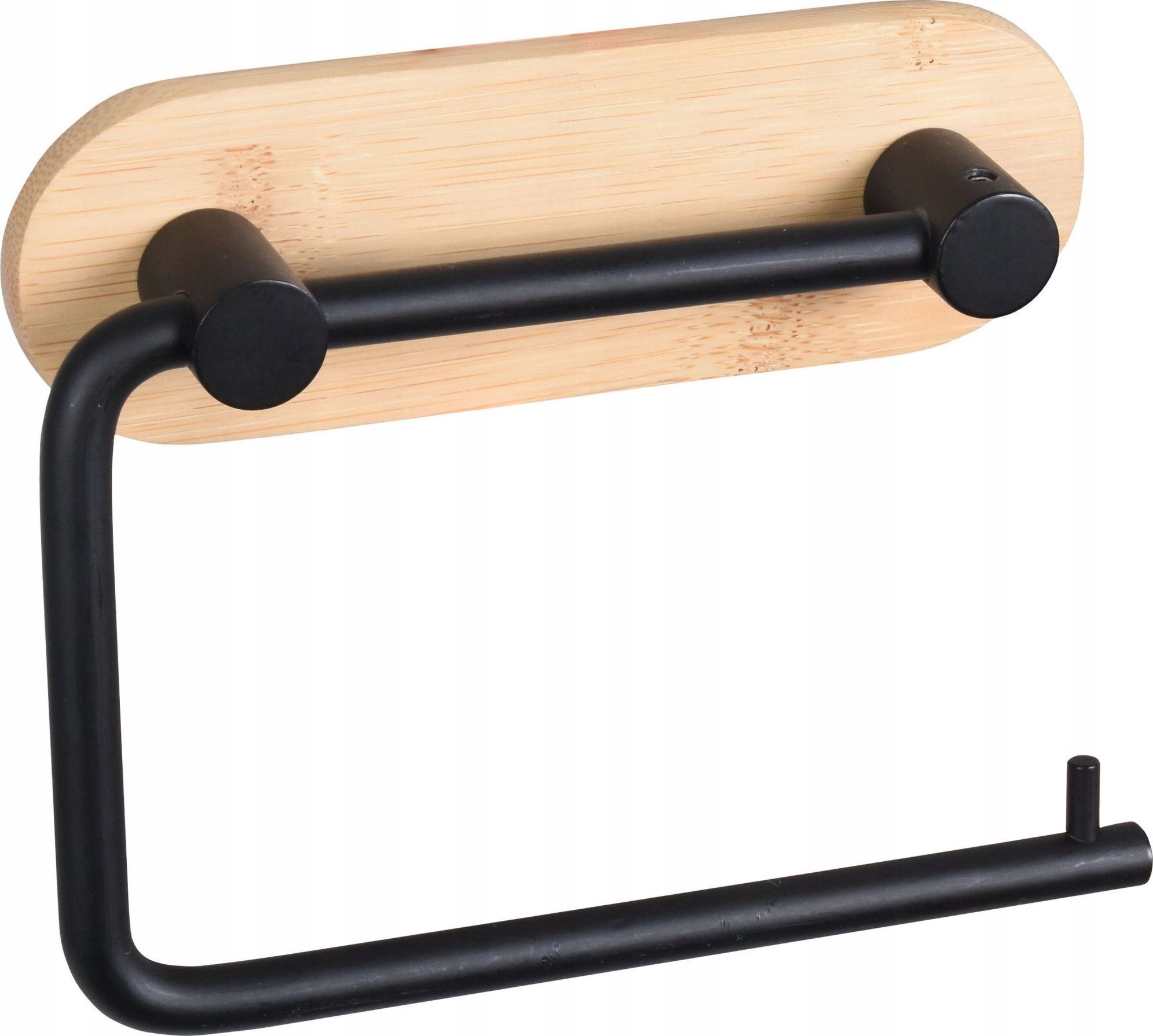 Bisk Uchwyt na papier toaletowy czarny 15 x 16 x 3 cm