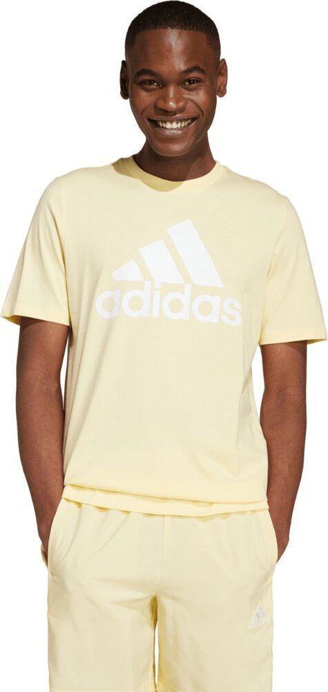 Adidas Koszulka męska adidas Essentials Single Jersey Big Logo Tee żółta IX0135 L