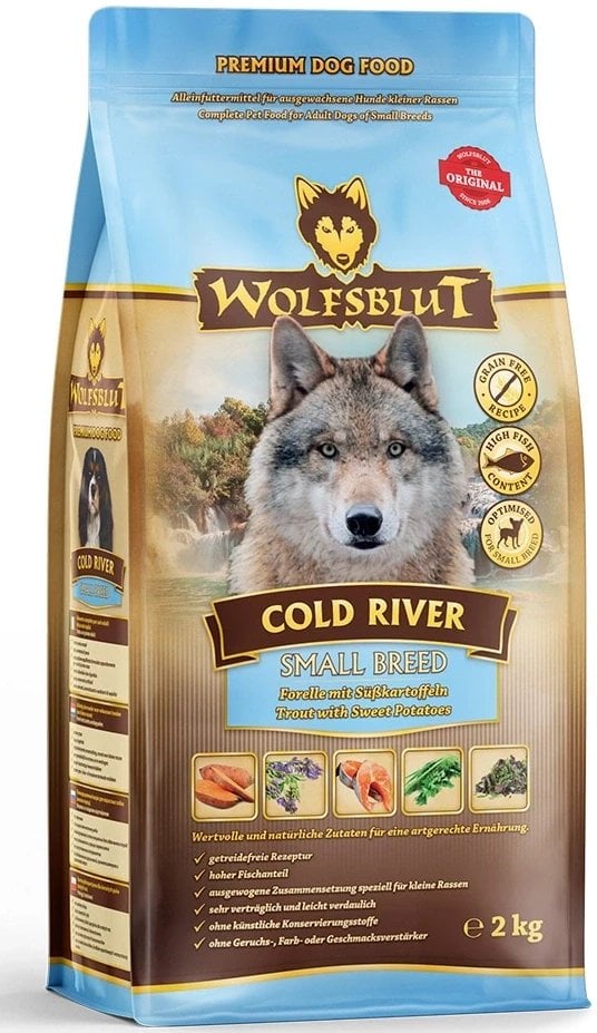 Wolfsblut Dog Cold River Small - pstrąg i bataty 2kg