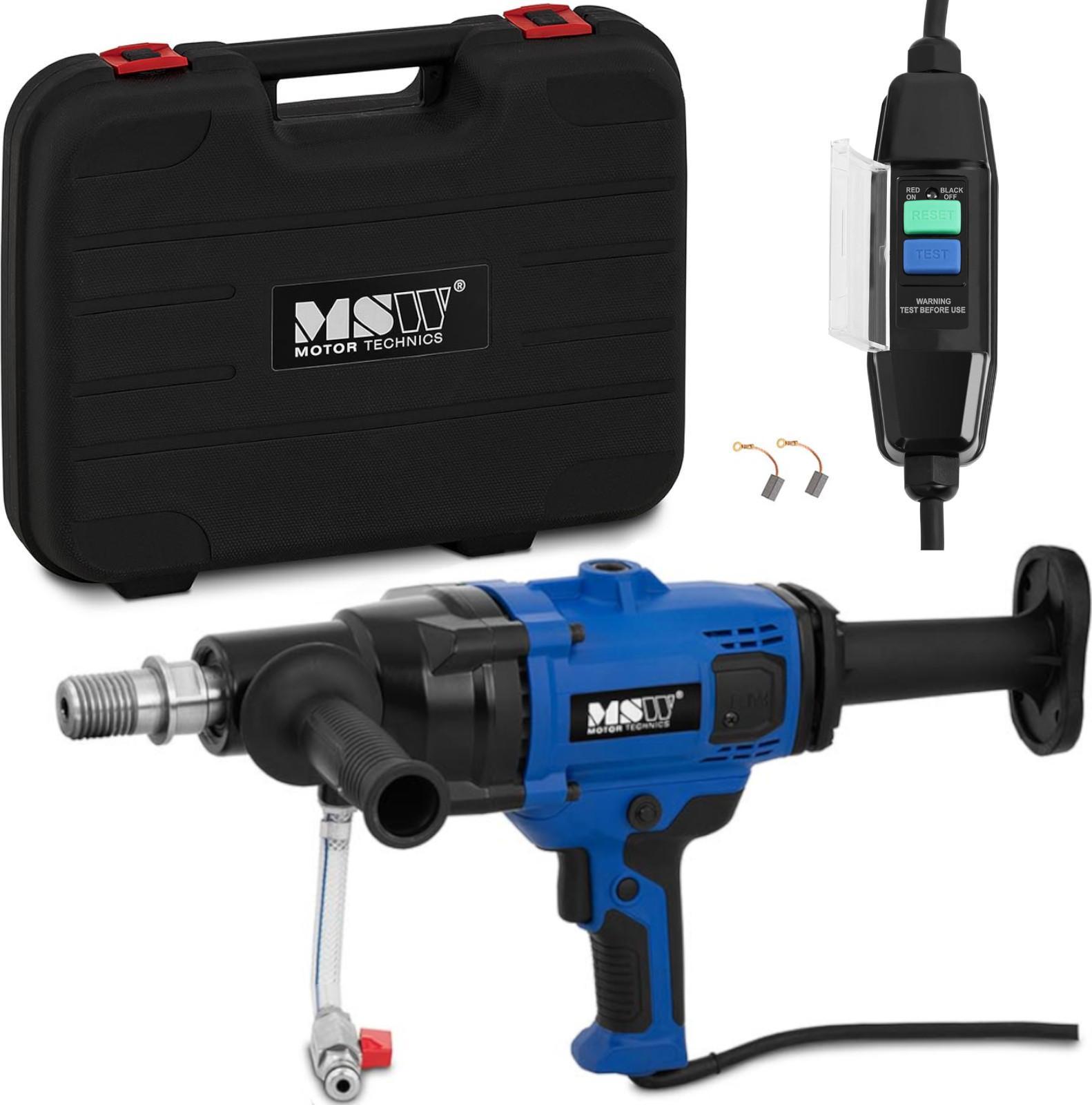 Frezarka MSW Wiertnica otwornica diamentowa do betonu 150 mm 2000 W + Walizka Wiertnica otwornica diamentowa do betonu 150 mm 2000 W + Walizka