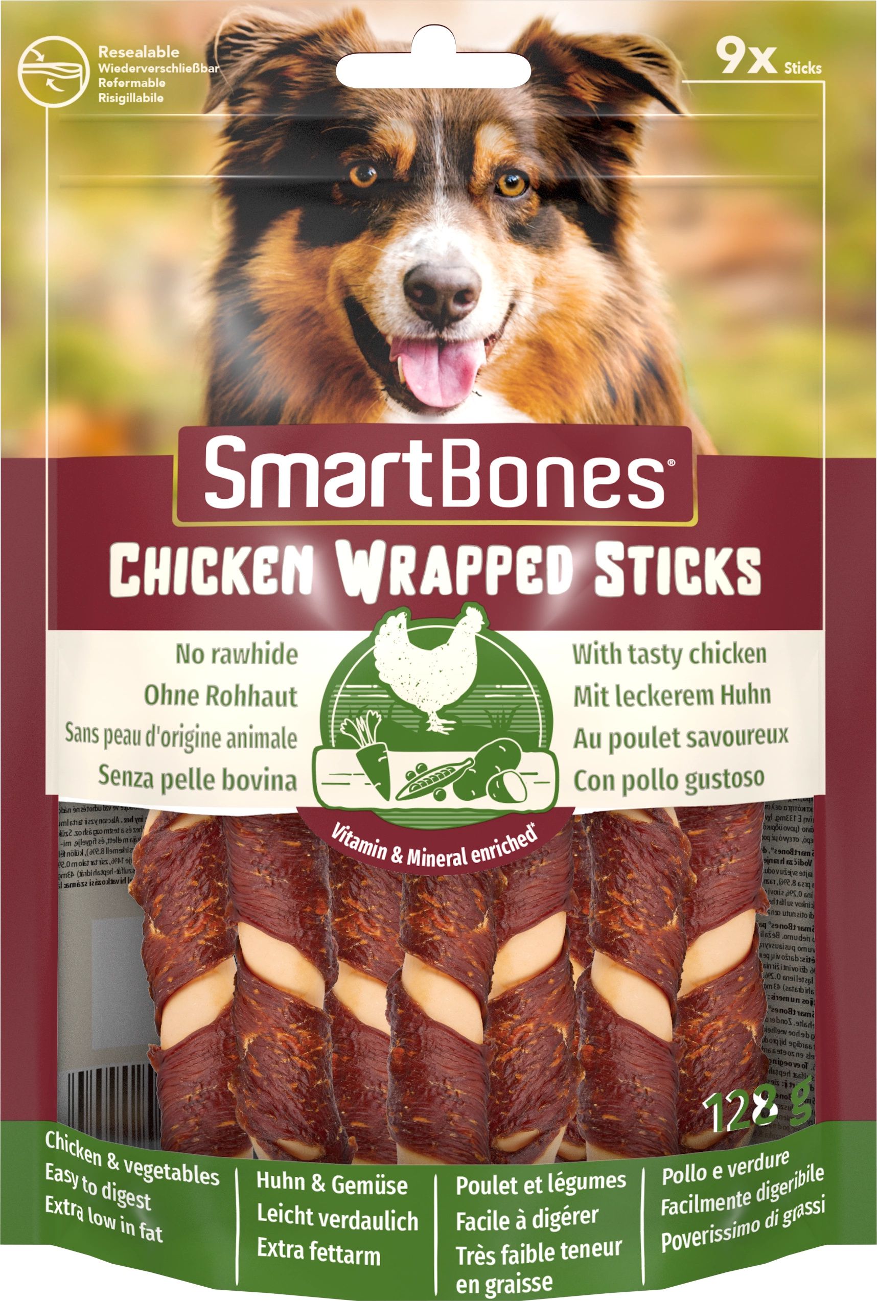 SmartBones Chicken Wrap Sticks Mini 9szt. [T020904]