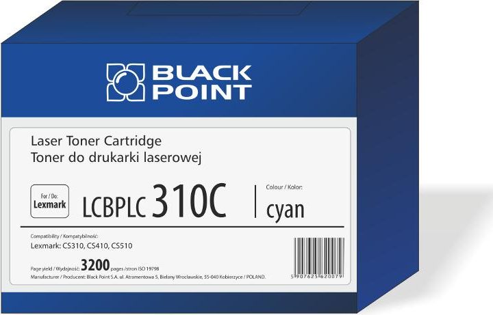 Toner Black Point LCBPLCS310C Cyan Zamiennik 70C2HC0 (BLLOPCS310CBW)
