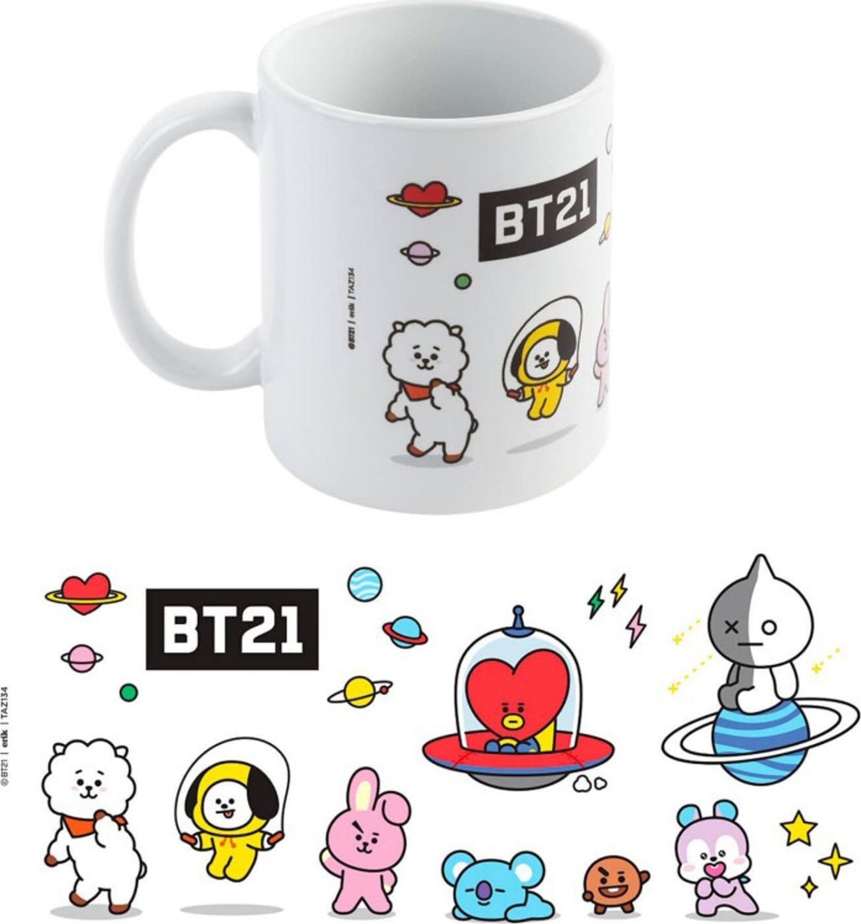 Line Friends BT21 - Kubek ceramiczny 350 ml Universtar