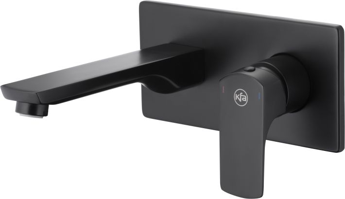 Bateria umywalkowa KFA Mokait podtynkowa czarny (5539-810-81)