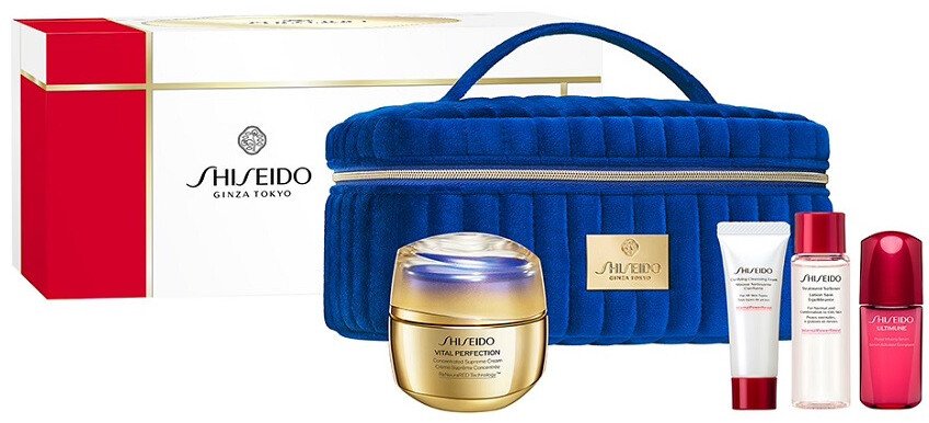 Shiseido Lifting And Redensifying Supreme Ritual zestaw krem przeciwzmarszczkowy 50ml + pianka oczyszczająca 15ml + lotion do