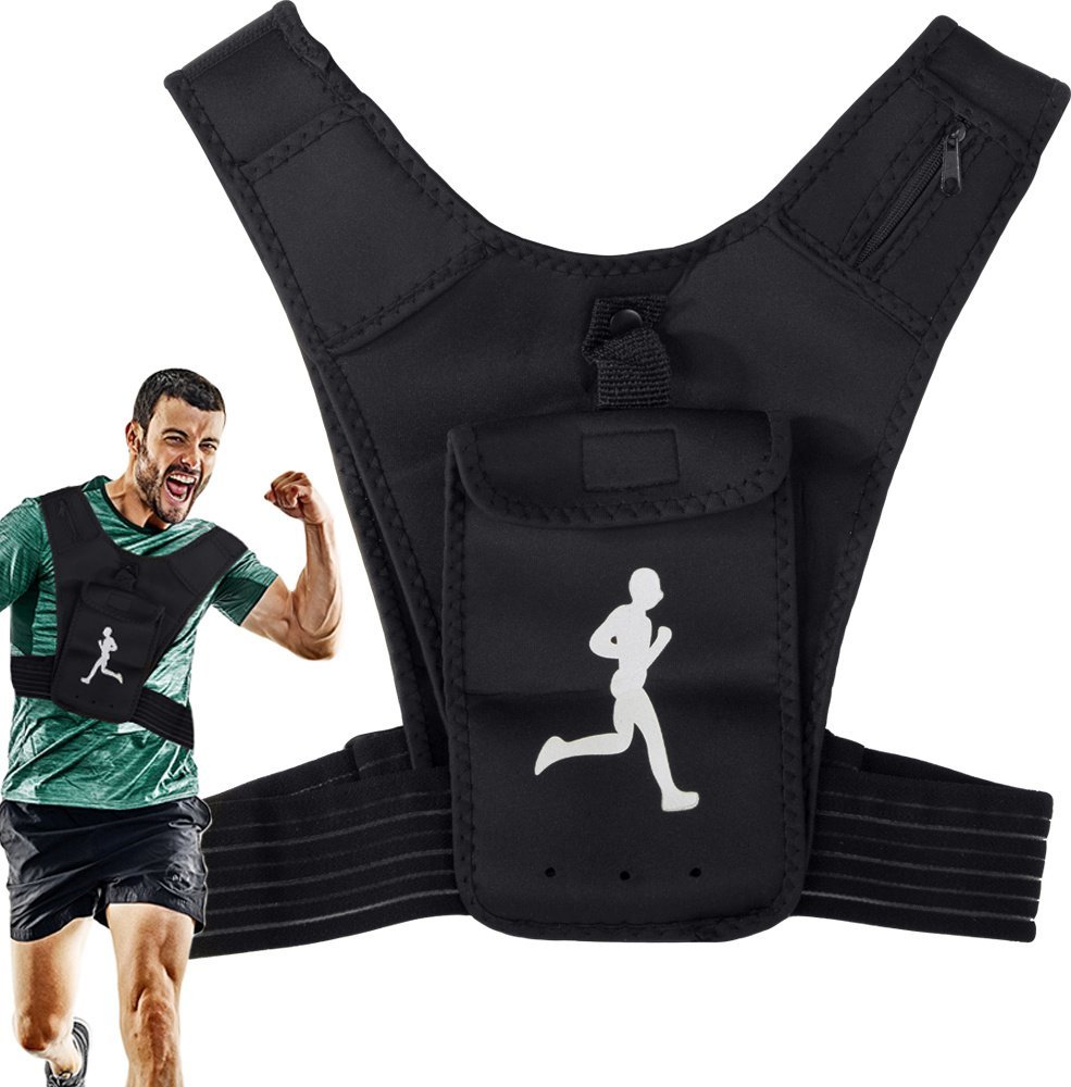 Verk Kamizelka do biegania z odblaskiem sportowa torba uchwyt na telefon Kamizelka do biegania z odblaskiem sportowa torba uchwyt na telefon