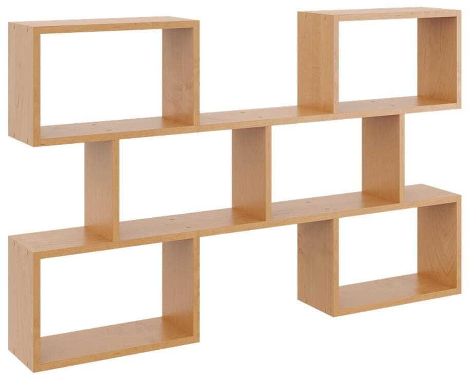 KROKUS Regał ścienny, półka wisząca, 127x18x80 cm, olsza, matowy