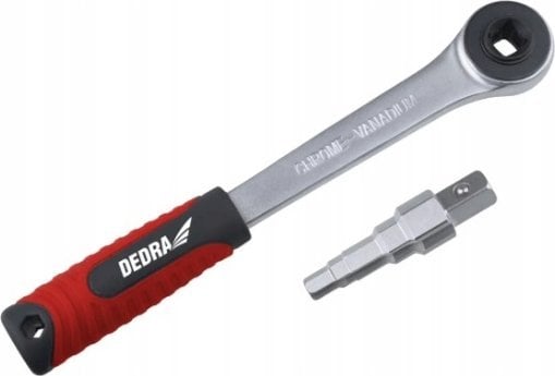 Dedra Klucz do śrubunków z grzechotką, trzpień 1/2"", zestaw 2cz.