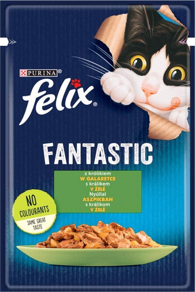 Purina Felix Fantastic Karma dla kotów królik w galaretce 85 g