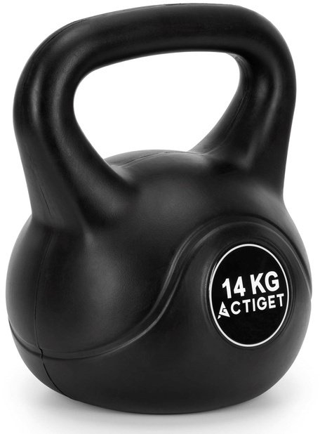 Kettlebell 14 kg odważnik, hantla do ćwiczeń ABS kula do treningu siłowego, czarny UNIWERSALNY