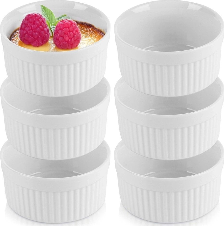 Miseczki do zapiekania ceramiczne białe 260 ml 6 szt.