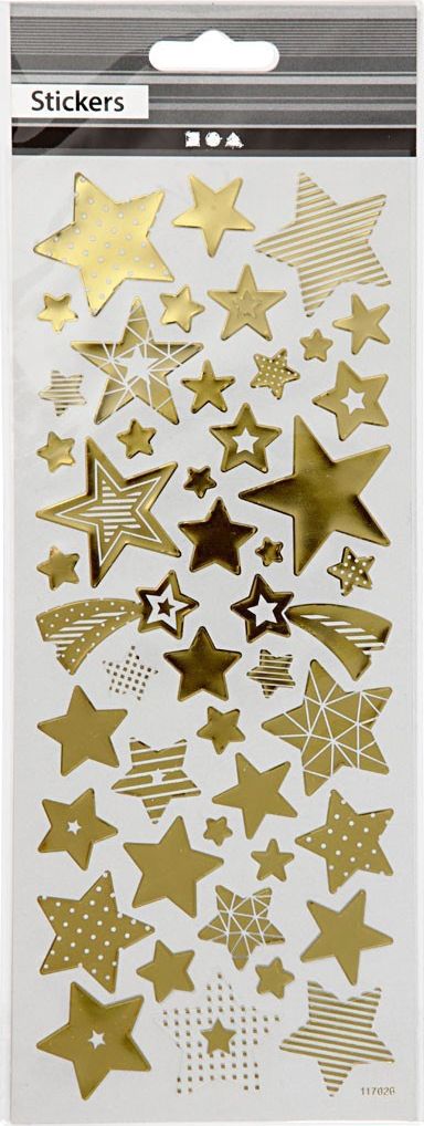 Creativ Company Naklejki metaliczne Złote Gwiazdki