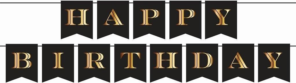 GoDan Girlanda papierowa Happy Birthday 250cm