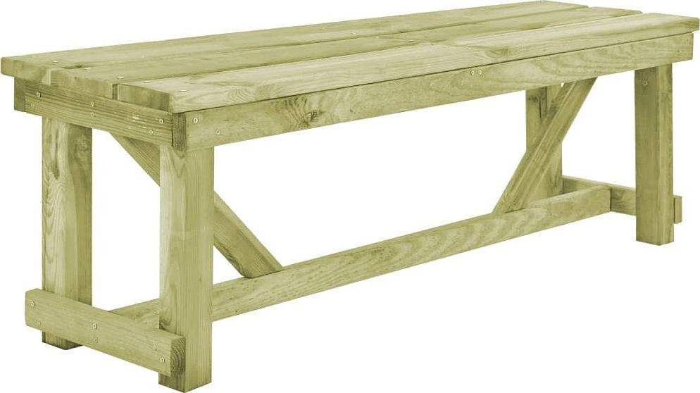 Elior Drewniana ławka ogrodowa Beten - zielona