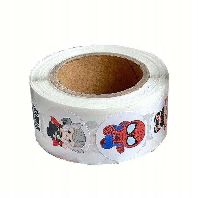 Naklejki Avengers Spiderman Thor Iron Man Etykieta Dekoracyjna 500 szt.