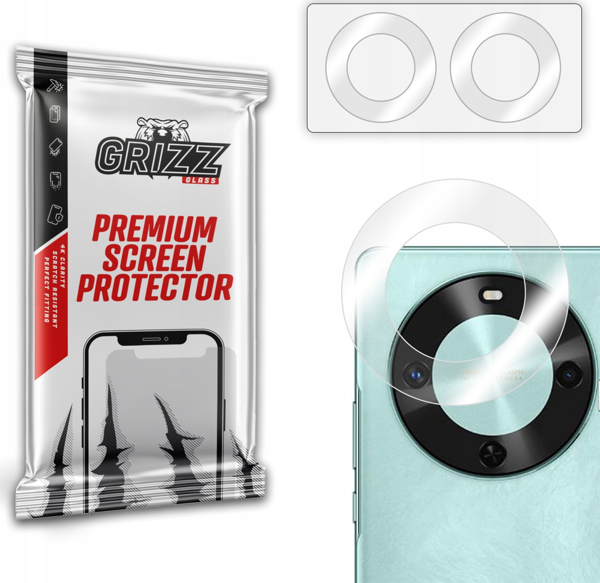 Szkło na aparat GrizzGlass HybridGlass Camera do Huawei Enjoy 70X