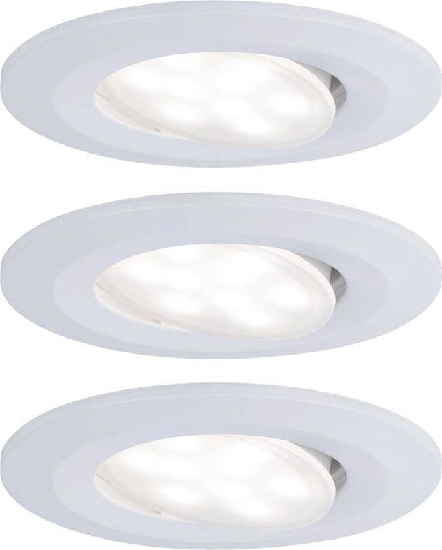 Paulmann Zestaw Calla IP65 ściemniana ruchoma LED 560lm 4000K 3x6,5W 230V Biały Mat