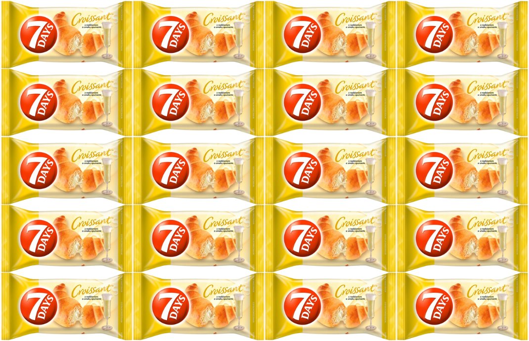 7 DAYS 7 Days Croissant z nadzieniem o smaku szampan 60 g x 20 sztuk