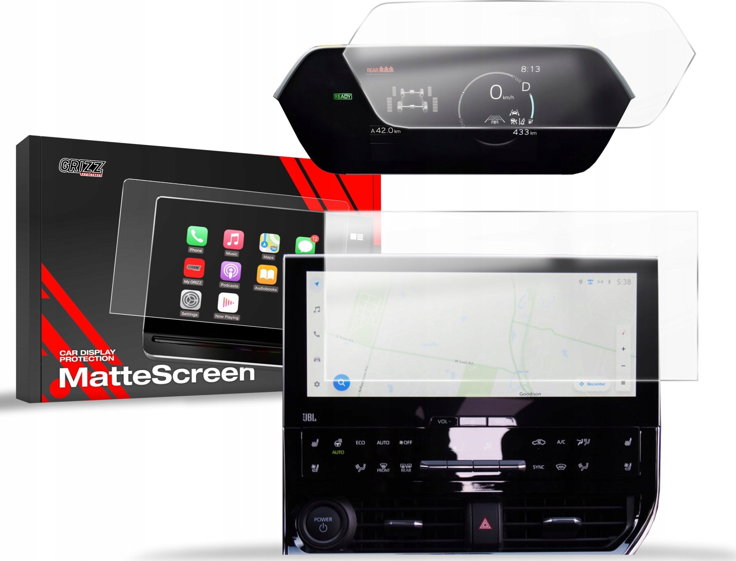 Folia matowa GrizzGlass CarDisplay Protection do Subaru Solterra EV (2022-2025) [2w1]
