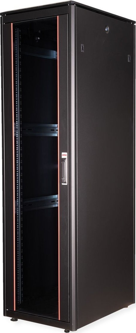 Szafa Roline ROLINE Netzwerkschrank Pro 48,26cm 19Zoll 42 HE 600x800 BxT Glast�r schwarz
