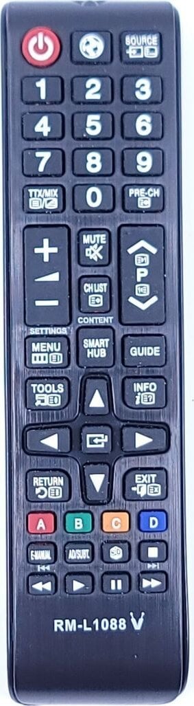 HQ LXP108 TV remote control Samsung RM-L1088 Black