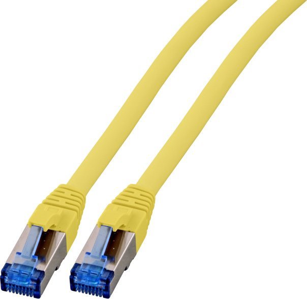 EFB RJ45 Patch Cable S/FTP, Cat.6A,Cat.7 RohCable TPE superflex, 0,15m, yellow (K5525FGE.0,15)