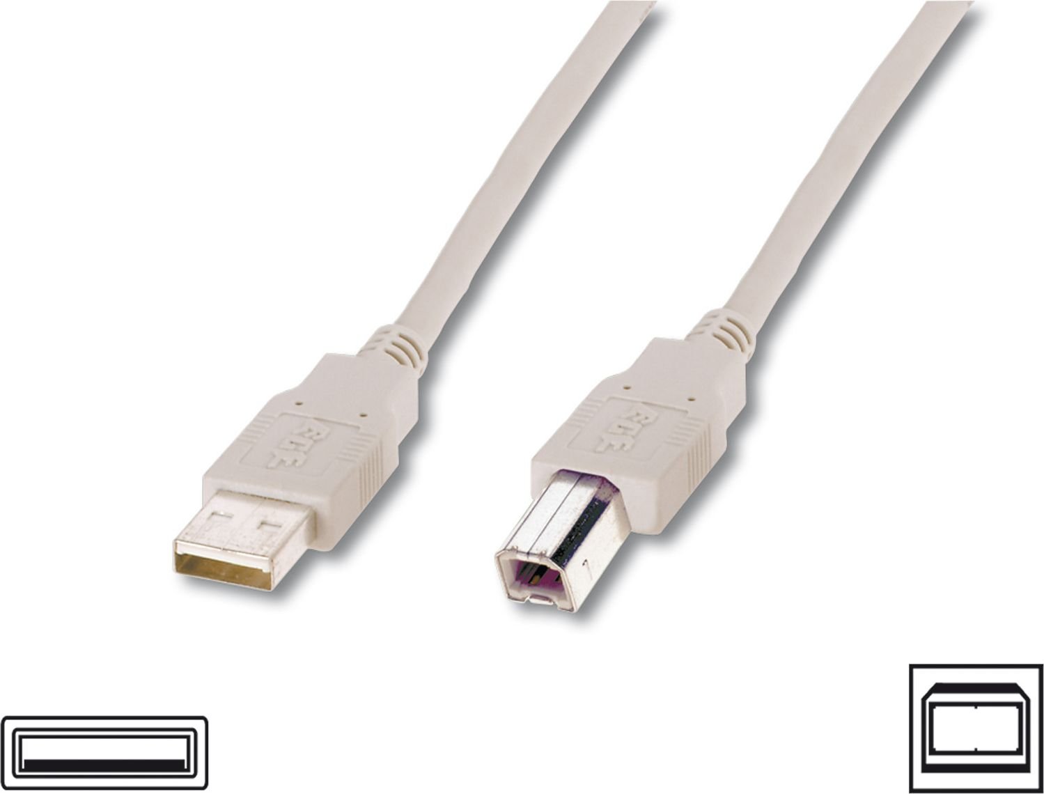 Kabel USB Digitus USB-A - 5 m (AK672/25)