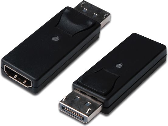 Adapter AV Digitus DisplayPort - HDMI czarny (DB-340602-000-S)