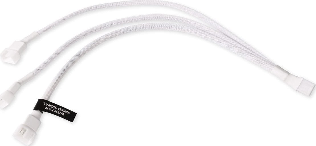 Alphacool Alphacool Y-Splitter 4-Pin auf 3x 4-Pin PWM 30cm - weiß