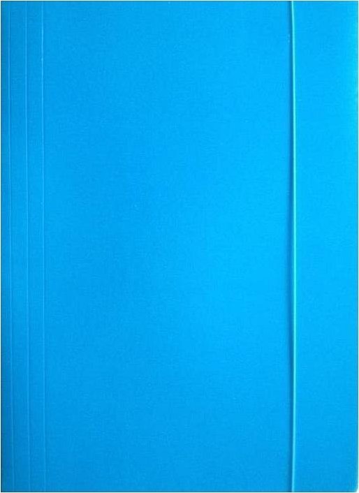 Ziemia Obiecana Teczka A4 z gumką błyszcząca niebieska