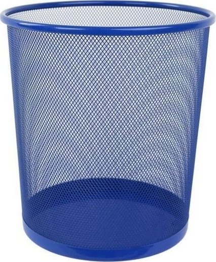 Kosz okrągły mały niebieski