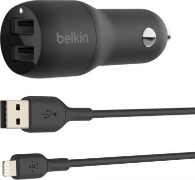 Ładowarka Belkin CCD001bt1MBK 2x USB-A 2.4 A (CCD001bt1MBK)