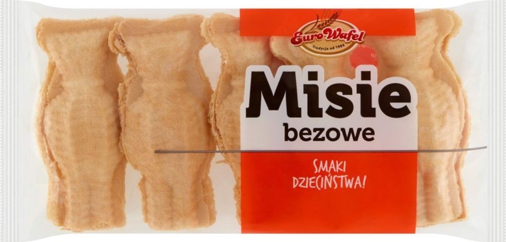 Eurowafle Eurowafel Misie bezowe 50 g