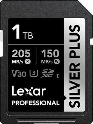 Karta Lexar Professional Silver Plus SDXC 1 TB Class 10 UHS-I/U3 V30 (LSDSIPL001T-BNNNG)
